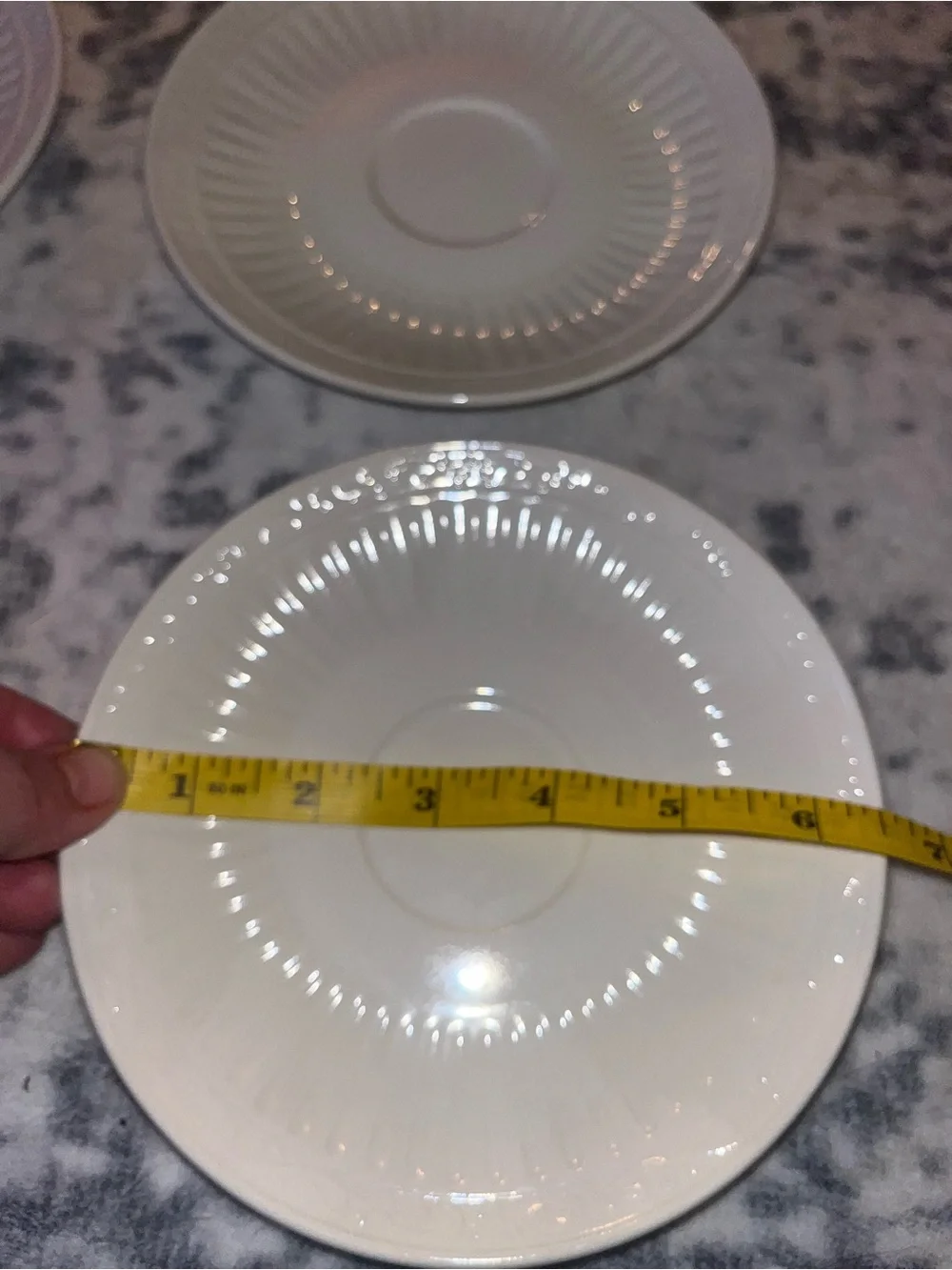 Mikasa Italian Countryside White Porcelain Bread Dessert 6.5” Plates Set 4 EUC